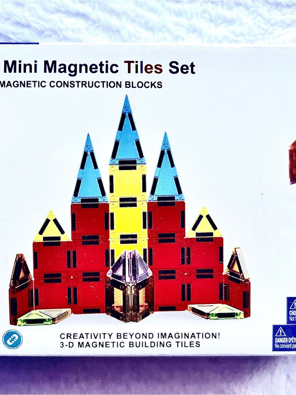 Mini Magnetic Tiles Travel Set-Kids Construction Building Toy